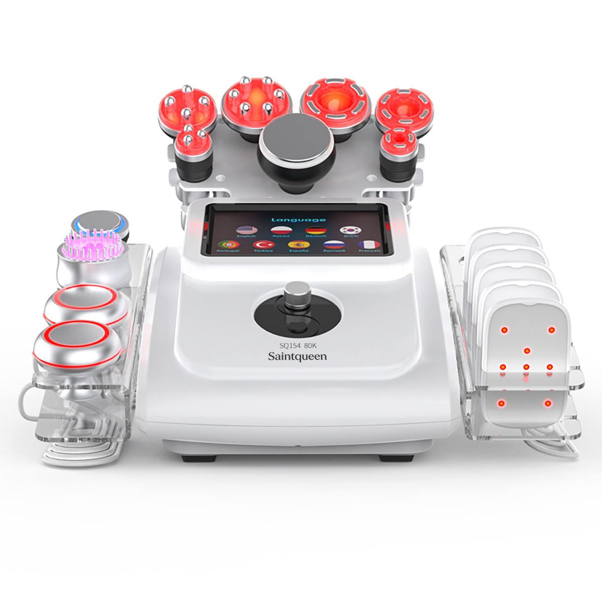 SQ154A Max – 11-i-1 80K kavitasjonsapparat med laserplate, RF og EMS