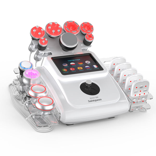 SQ154B Max – 11-i-1 80K kavitasjonsapparat med RF, laser og BIO/LED