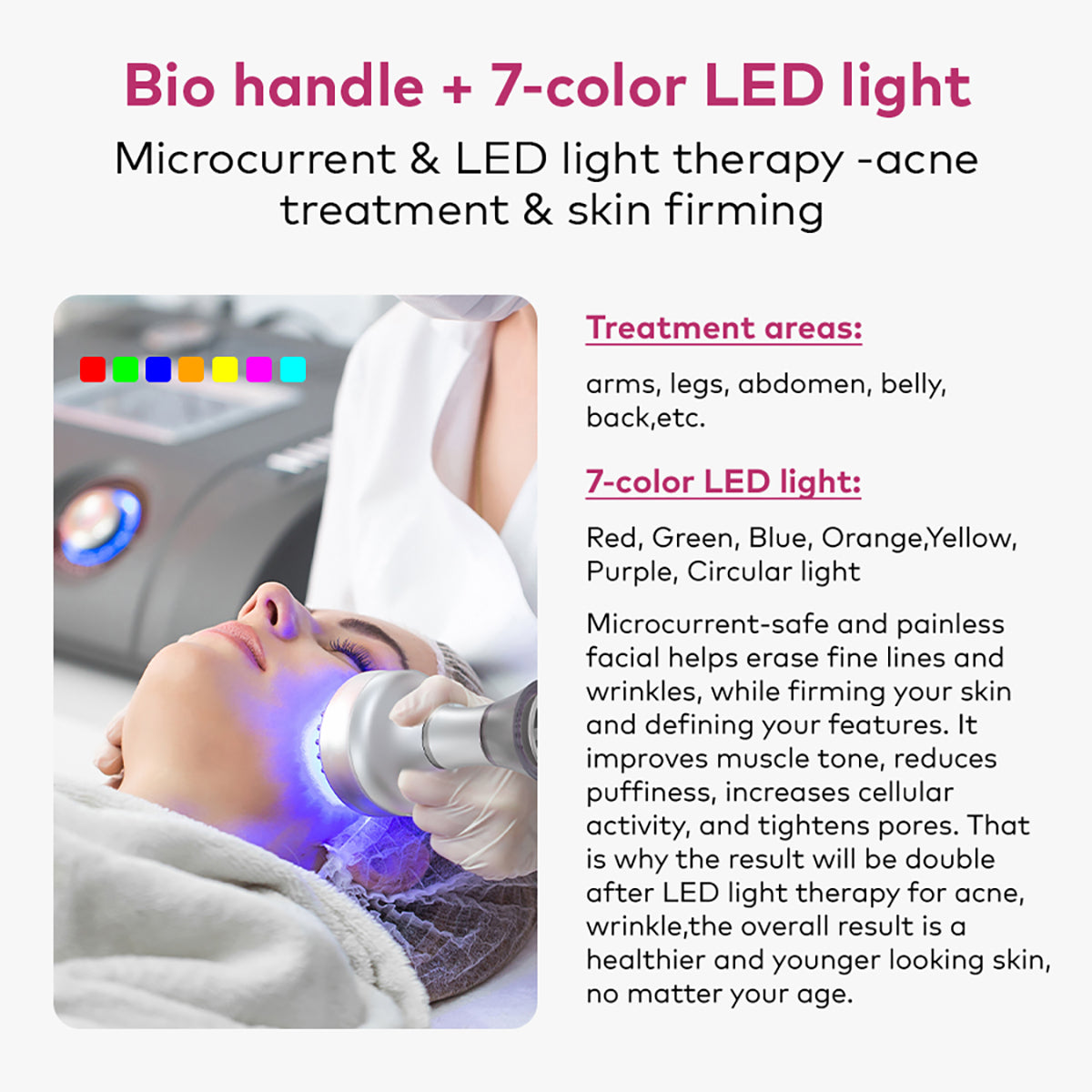 SQ154B Max – 11-i-1 80K kavitasjonsapparat med RF, laser og BIO/LED