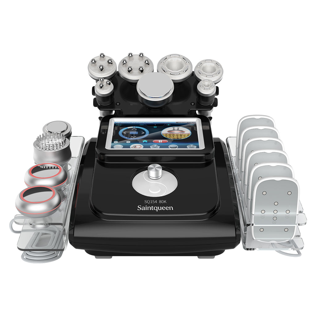SQ154C Max – 11-i-1 80K kavitasjonsapparat med laserplater, RF og vakuum