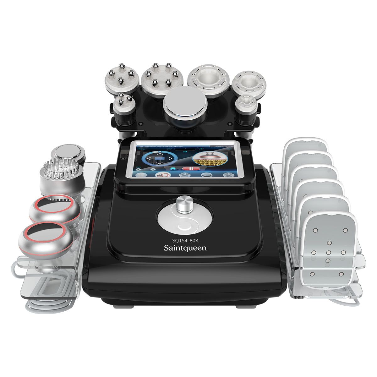 SQ154C Max – 11-i-1 80K kavitasjonsapparat med laserplater, RF og vakuum
