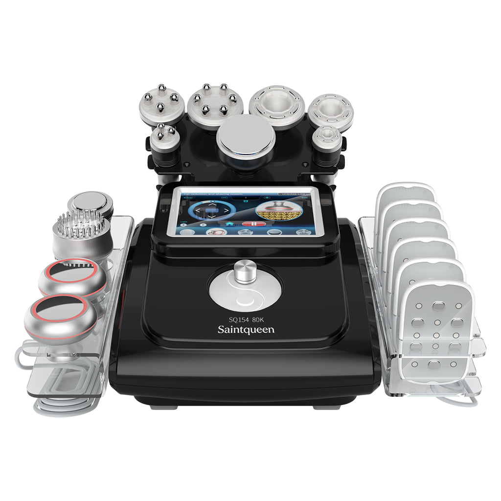 SQ154D Max – 11-i-1 80K kavitasjonsapparat med RF, vakuum og laser/EMS-puter