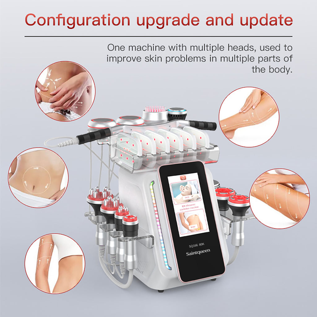 SQ166 Ultra – 13-i-1 80K kavitasjonsapparat med laserplate og RF
