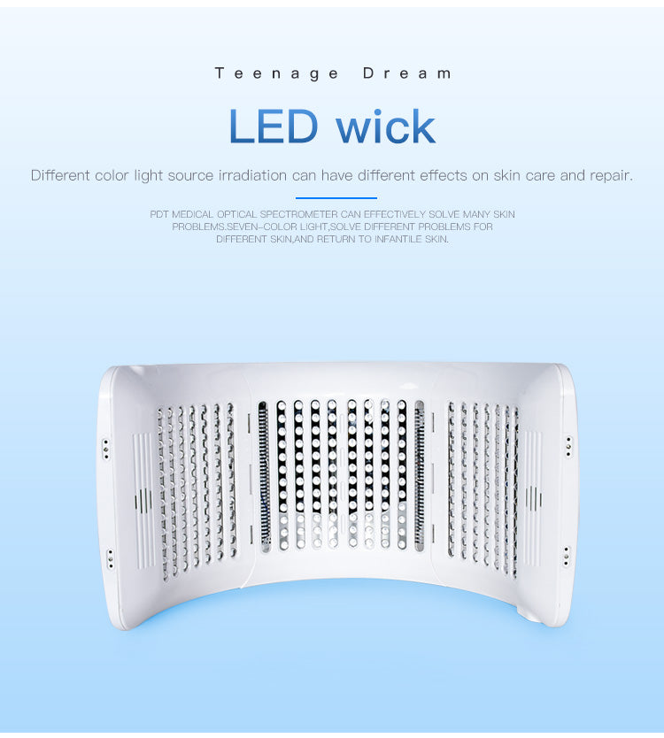 SQ2 – sammenleggbart LED-lysterapiapparat med 264 dioder og 7 lysfarger