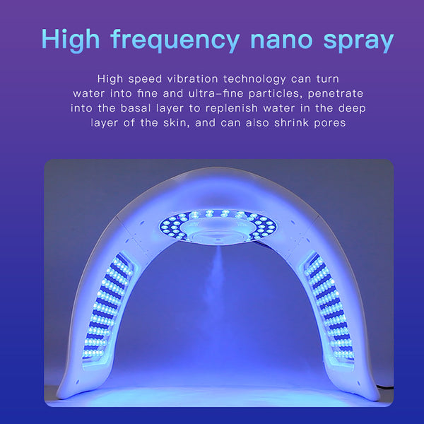 SQ97 – LED-lysterapiapparat med 170 dioder, 7 lysfarger og nanospray