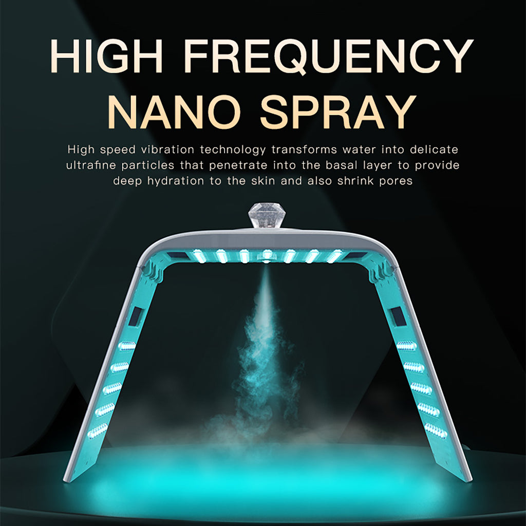 SQ125 – sammenleggbart LED-lysterapiapparat med 117 dioder og nanospray