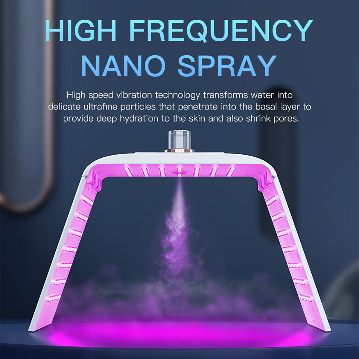 SQ122 – sammenleggbart LED-lysterapiapparat med 135 dioder og nanospray Secondary image