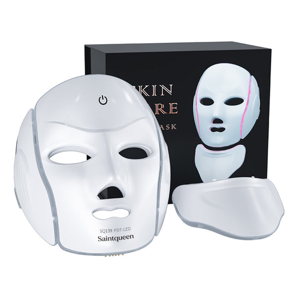 SQ139 – LED-ansiktsmaske med 119 dioder, 7 lysfarger og mikrostrøm