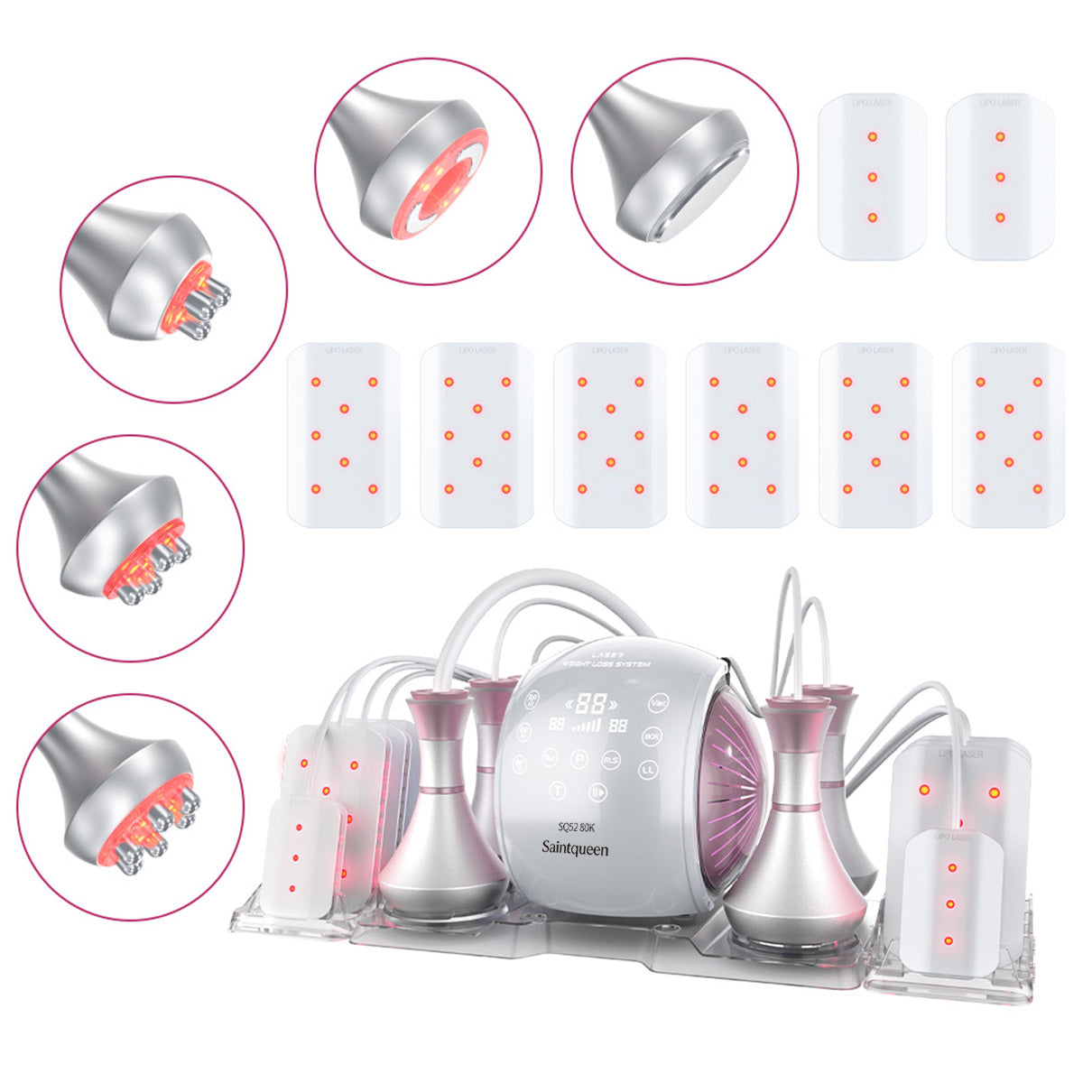 SQ52 Pro – 6-i-1 80K kavitasjonsapparat med RF, vakuum og lipolaser