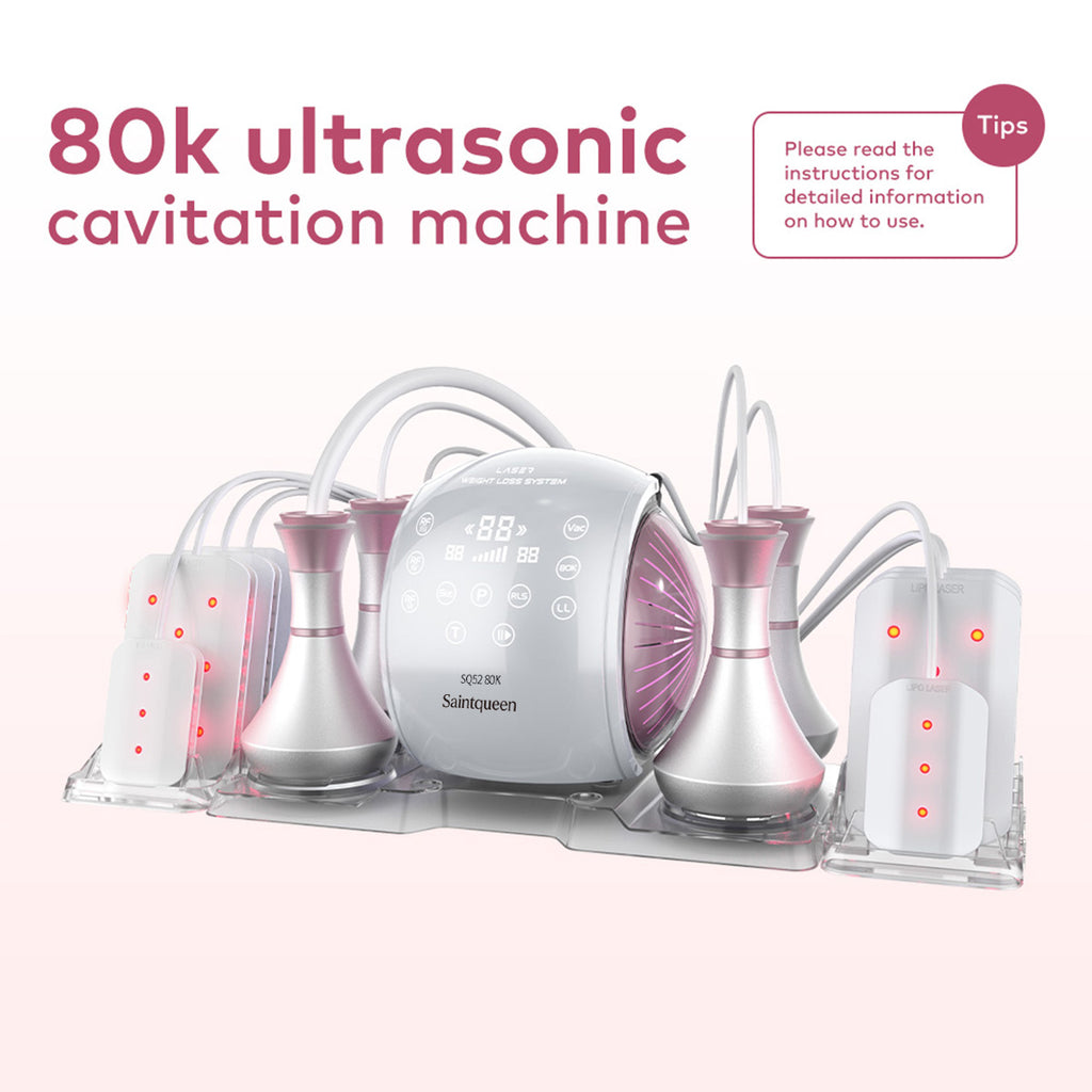 SQ52 Pro – 6-i-1 80K kavitasjonsapparat med RF, vakuum og lipolaser