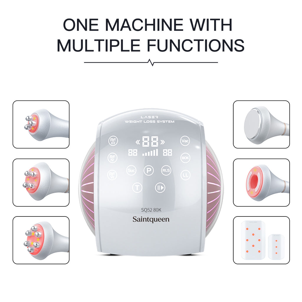 SQ52 Pro – 6-i-1 80K kavitasjonsapparat med RF, vakuum og lipolaser