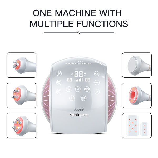SQ52 Pro – 6-i-1 80K kavitasjonsapparat med RF, vakuum og lipolaser