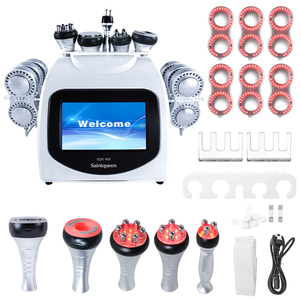 SQ47B Pro – 6-i-1 40K kavitasjonsapparat med RF, vakuum og EMS-laser
