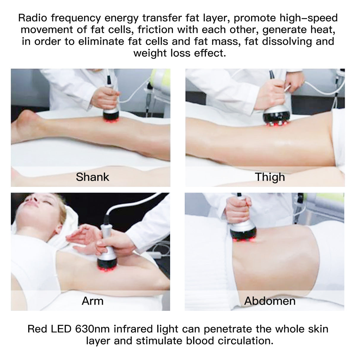 SQ47B Pro – 6-i-1 40K kavitasjonsapparat med RF, vakuum og EMS-laser