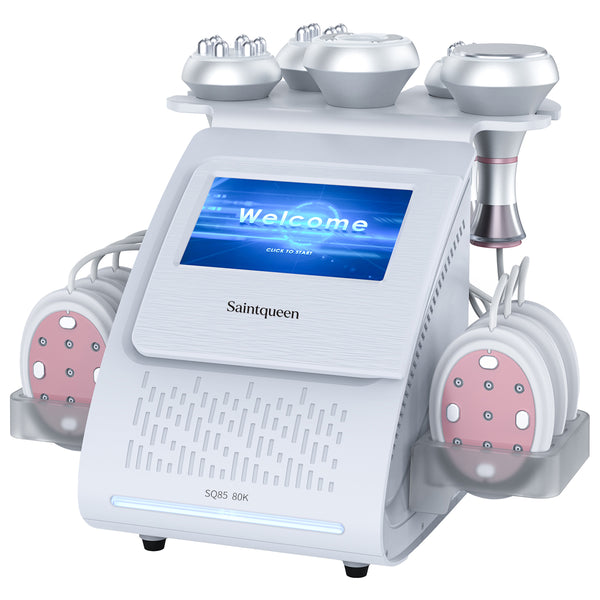 SQ85B Pro – 6-i-1 80K kavitasjonsapparat med RF, vakuum og laser/EMS-puter