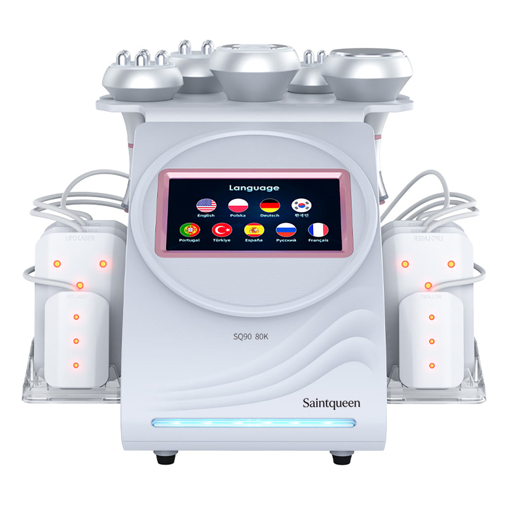 SQ90C Pro – 6-i-1 80K kavitasjonsapparat med RF, vakuum og lipolaser
