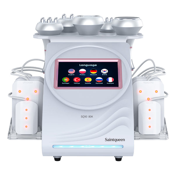 SQ90C Pro – 6-i-1 80K kavitasjonsapparat med RF, vakuum og lipolaser