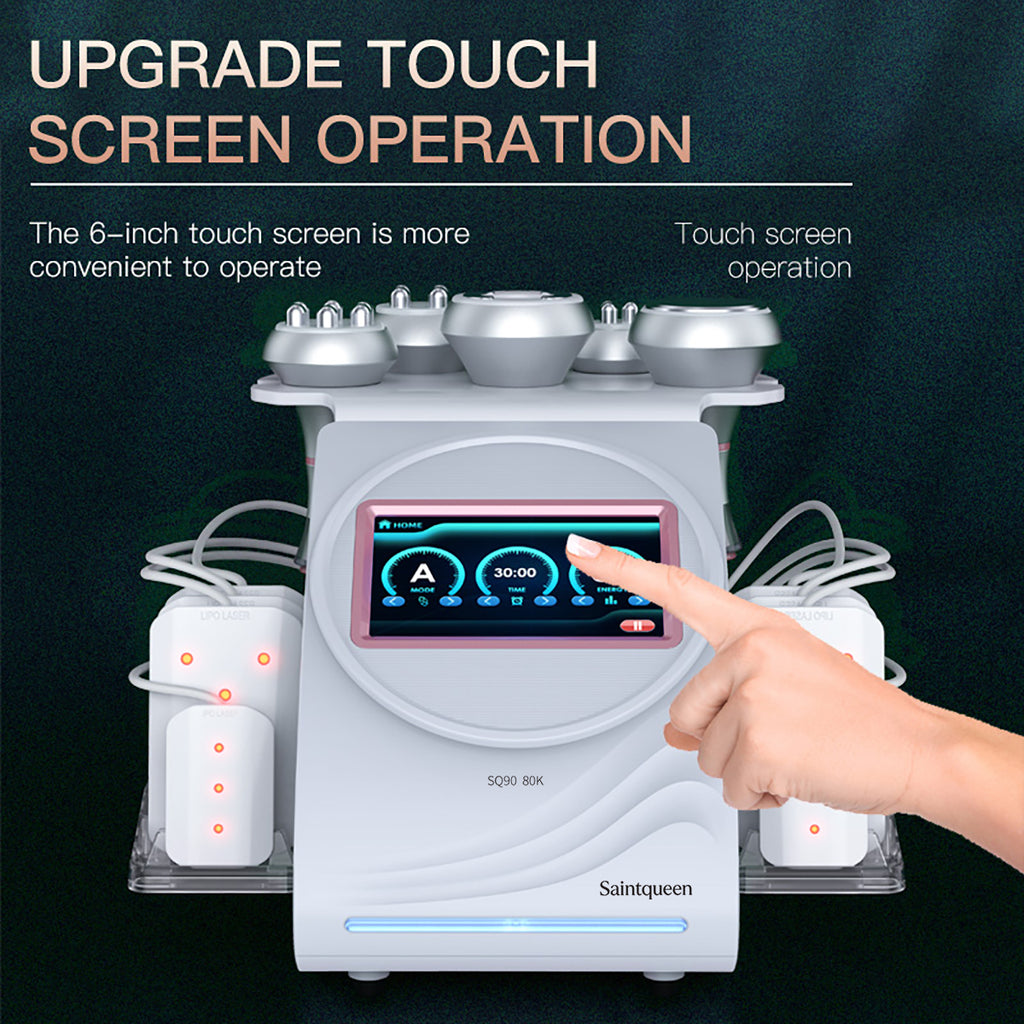 SQ90C Pro – 6-i-1 80K kavitasjonsapparat med RF, vakuum og lipolaser
