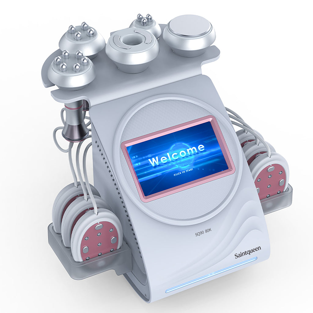 SQ90B Pro – 6-i-1 80K kavitasjonsapparat med RF, vakuum og EMS-laser