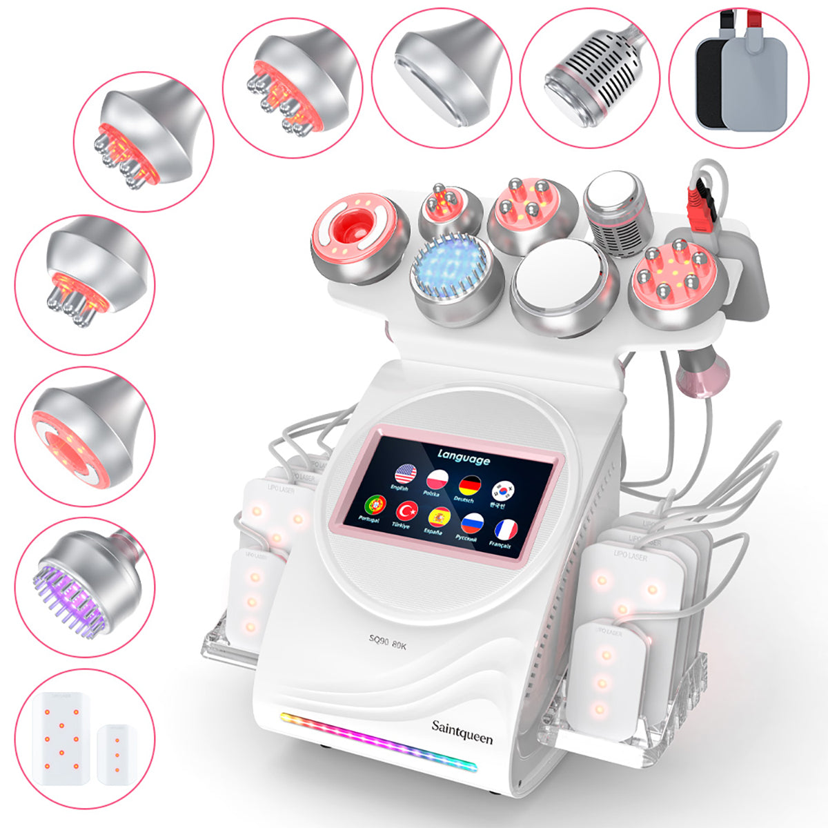SQ90D Plus – 9-i-1 80K kavitasjonsapparat med RF, laser og mikrostrøm Main image