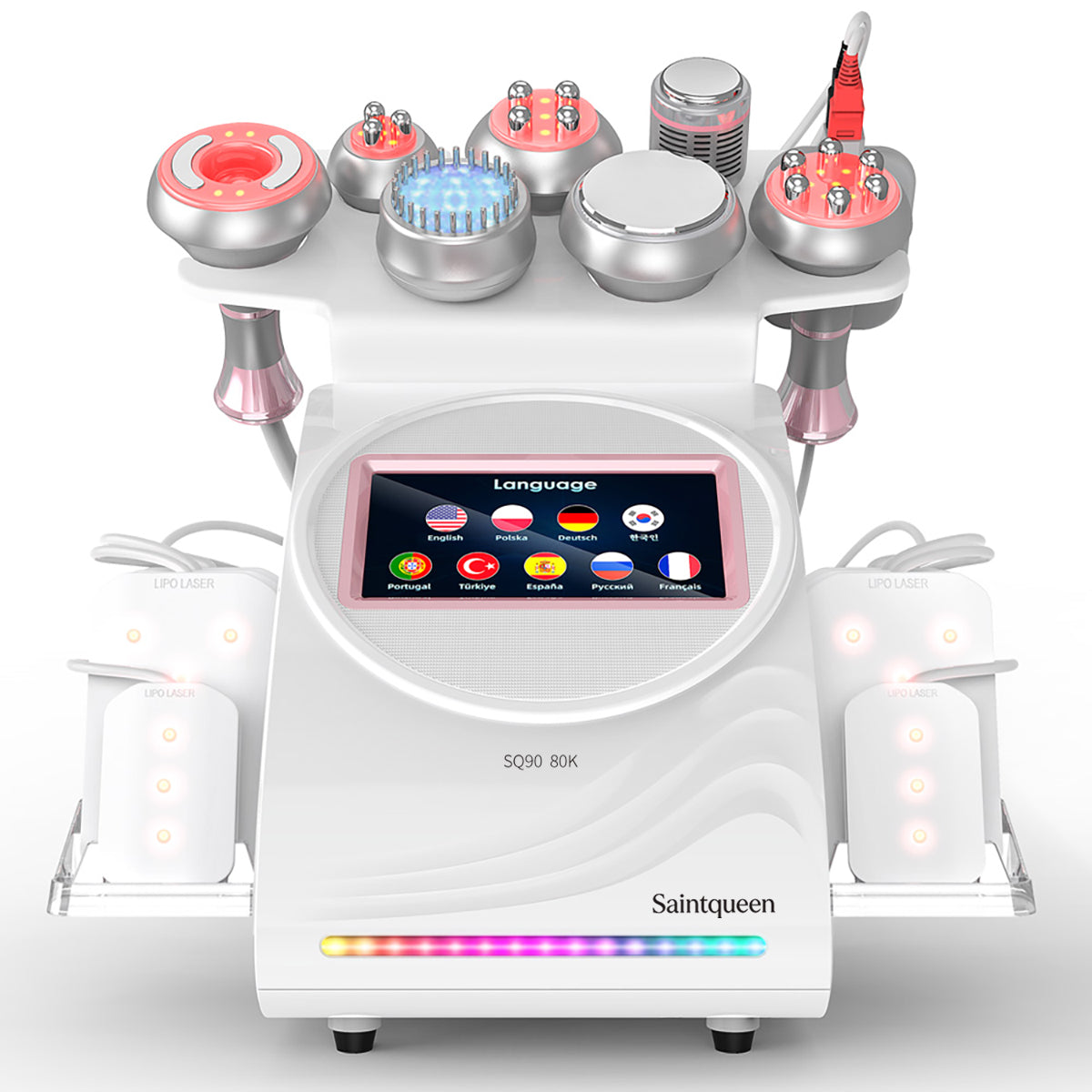 SQ90D Plus – 9-i-1 80K kavitasjonsapparat med RF, laser og mikrostrøm