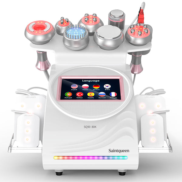 SQ90D Plus – 9-i-1 80K kavitasjonsapparat med RF, laser og mikrostrøm