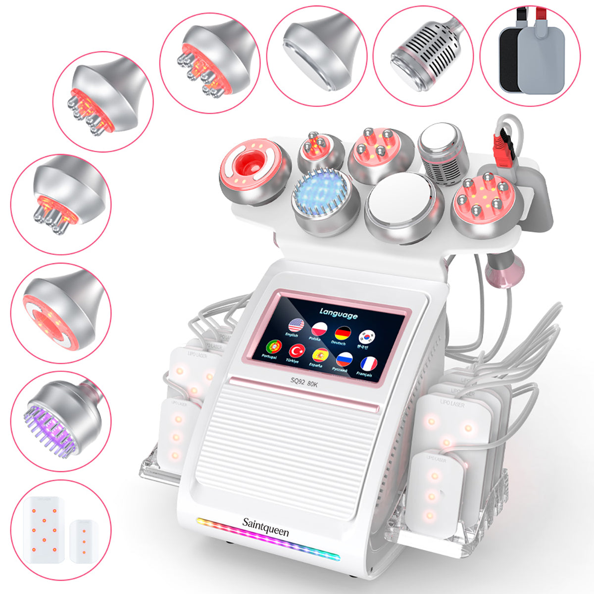 SQ92D Plus – 9-i-1 80K kavitasjonsapparat med RF, laser og mikrostrøm Main image