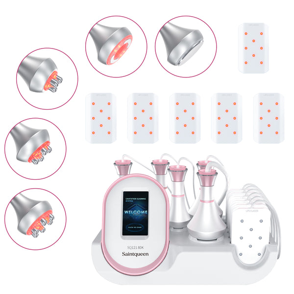 SQ121A Pro – 6-i-1 80K kavitasjonsapparat med RF, vakuum og laserputer