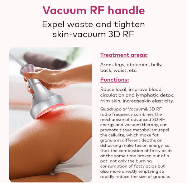SQ121A Pro – 6-i-1 80K kavitasjonsapparat med RF, vakuum og laserputer