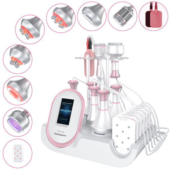 SQ121C Plus – 9-i-1 80K kavitasjonsapparat med RF, laser og BIO/LED