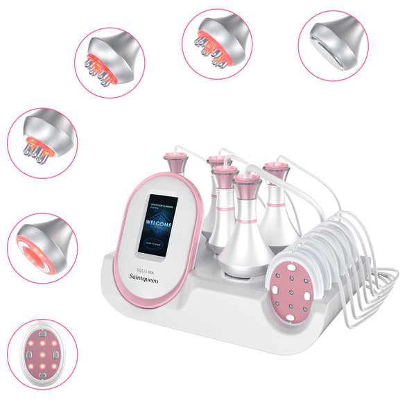 SQ121B Pro – 6-i-1 80K kavitasjonsapparat med RF, vakuum og laser/EMS-puter