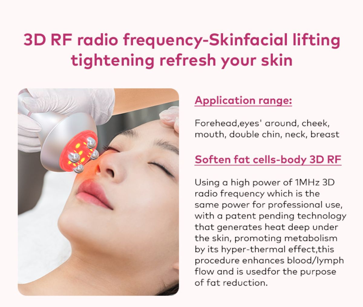 SQ121B Pro – 6-i-1 80K kavitasjonsapparat med RF, vakuum og laser/EMS-puter