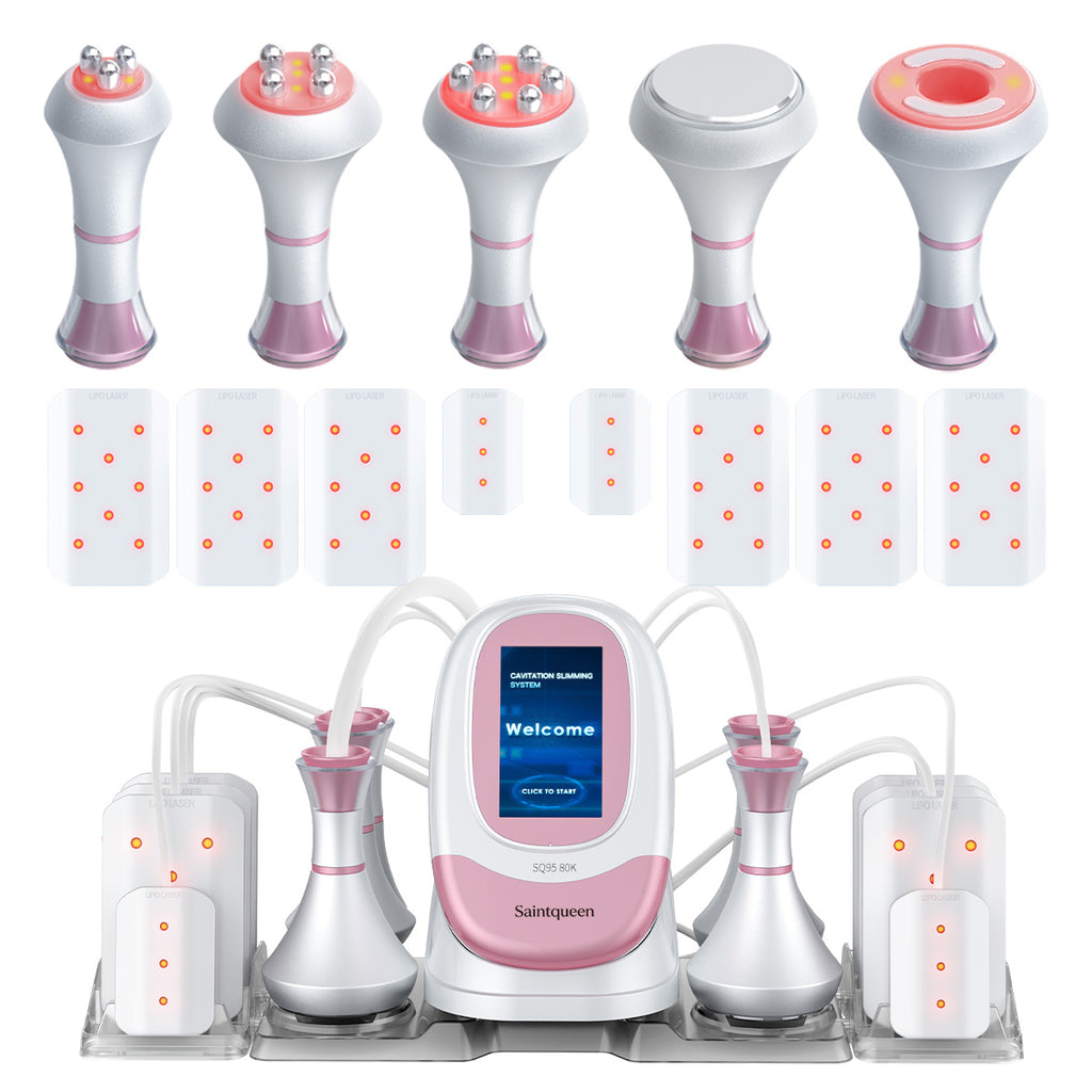 SQ95C Pro – 6-i-1 80K kavitasjonsapparat med RF, vakuum og lipolaser