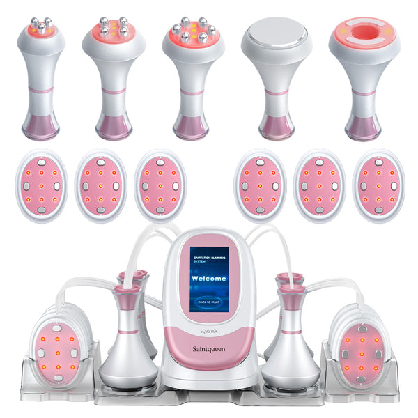 SQ95B Pro – 6-i-1 80K kavitasjonsapparat med RF, vakuum og EMS-puter