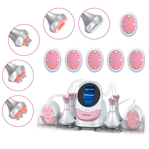 SQ96 Pro 6-i-1 80K-kavitasjon med ovale laser- og EMS-plater