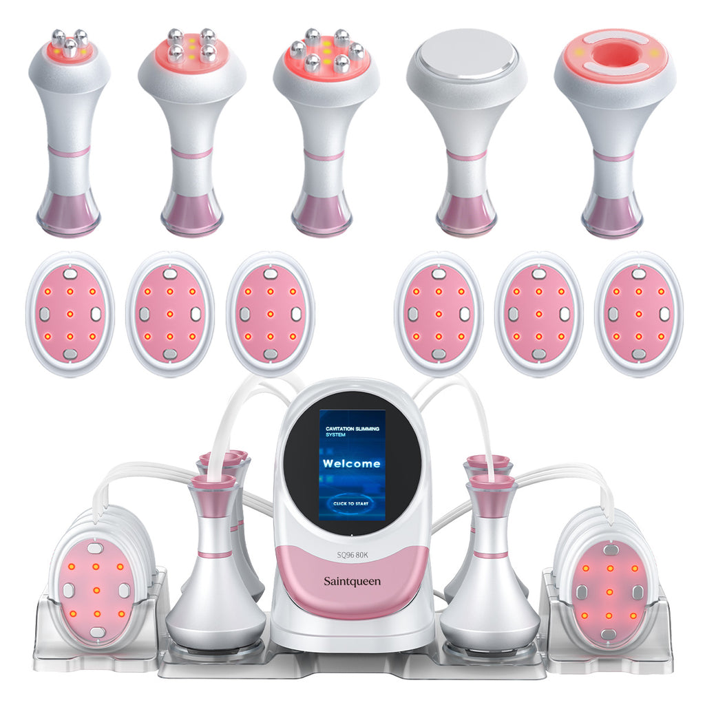 SQ96 Pro 6-i-1 80K-kavitasjon med ovale laser- og EMS-plater