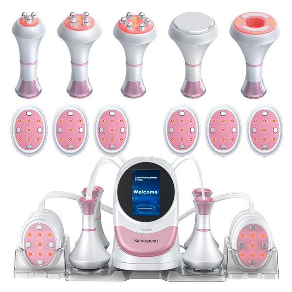 SQ96 Pro 6-i-1 80K-kavitasjon med ovale laser- og EMS-plater