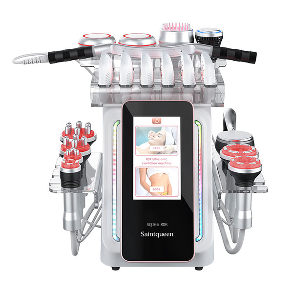 SQ166 Ultra – 80K kavitasjonsapparat med RF, vakuum og EMS-laserpute