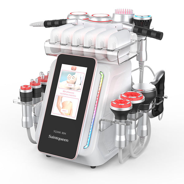 SQ166 Ultra – 80K kavitasjonsapparat med RF, vakuum og EMS-laserpute