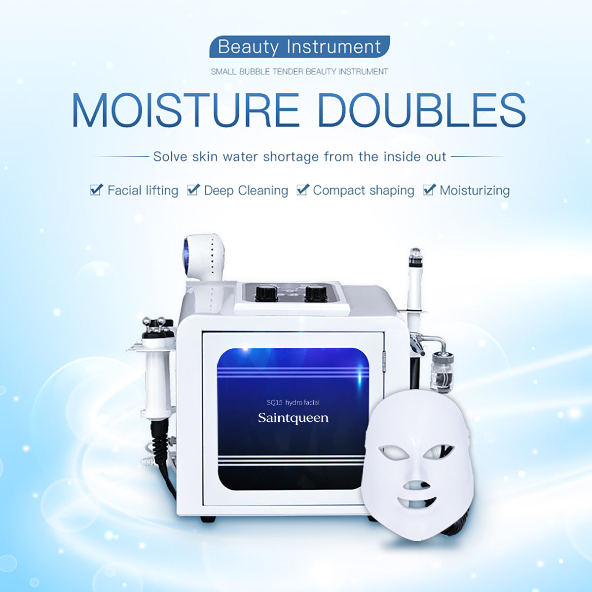 SQ15 Aqua Plus 8-i-1 hydrofacial-apparat Secondary image