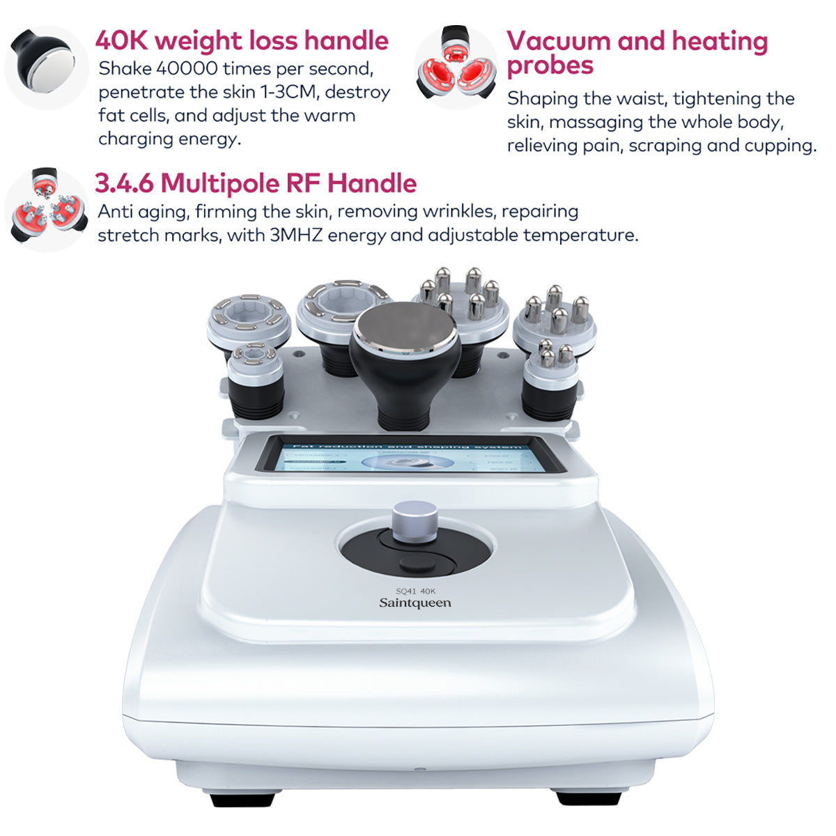 SQ41 7-i-1 40K-kavitasjons- og RF-apparat Secondary image