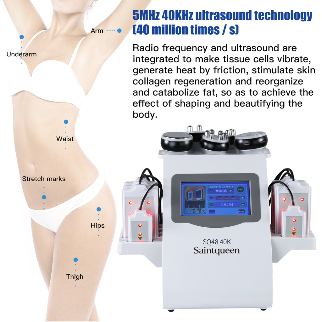 SQ48 Pro 6-i-1 40K-kavitasjon med 8 laserplater