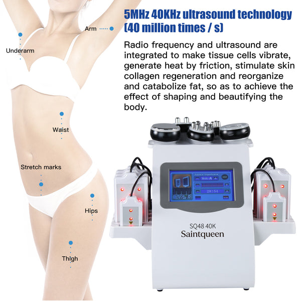 SQ48 Pro 6-i-1 40K-kavitasjon med 8 laserplater