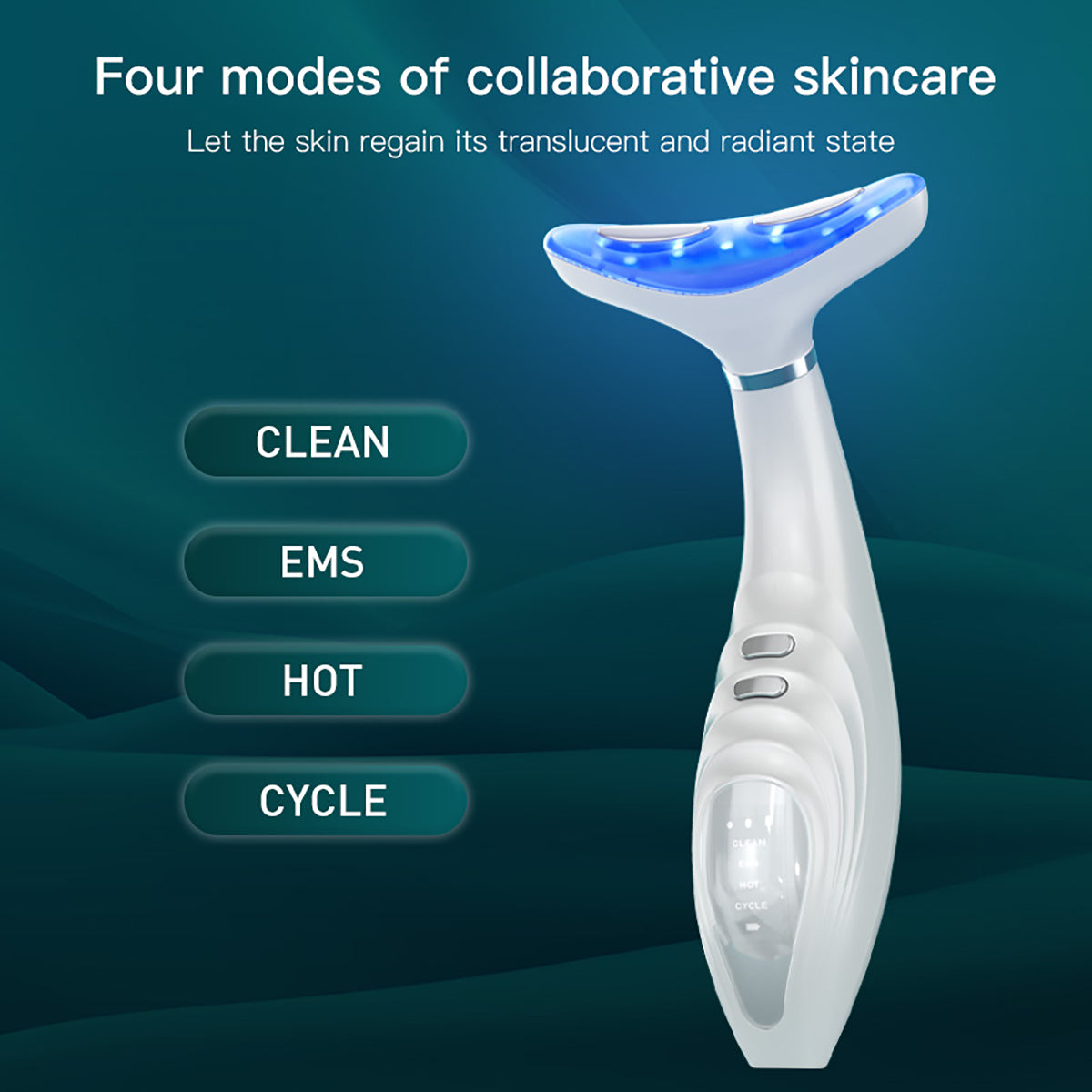 SQ106 EMS-apparat for hals og ansikt med LED-lys