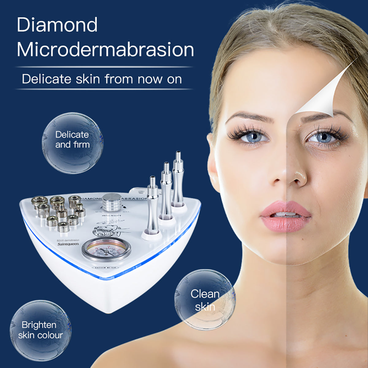 SQ110B diamantmikrodermabrasjon med vakuummåler Secondary image